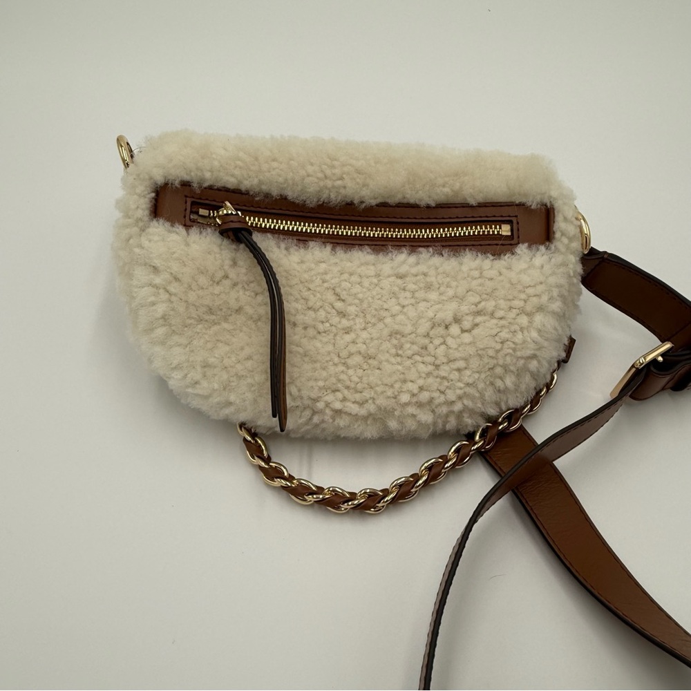 Michael Kors Slater Shearling Sling Bag - Picture 2 of 3